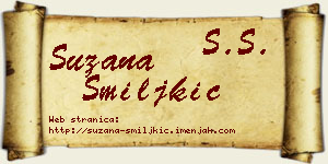 Suzana Smiljkić vizit kartica